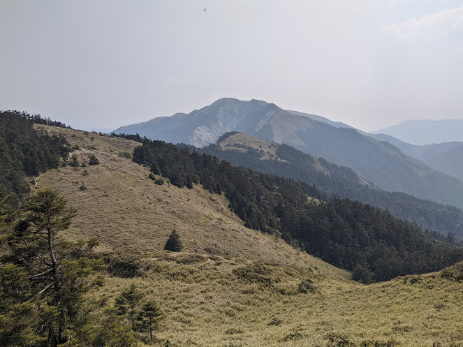往合歡西峰的風景