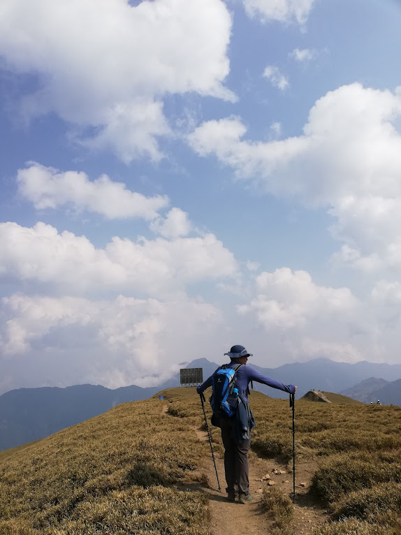 合歡山北峰路上