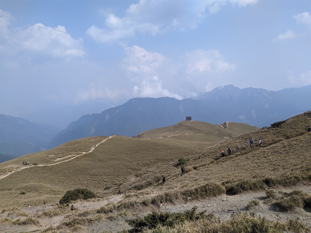 合歡山北峰路上
