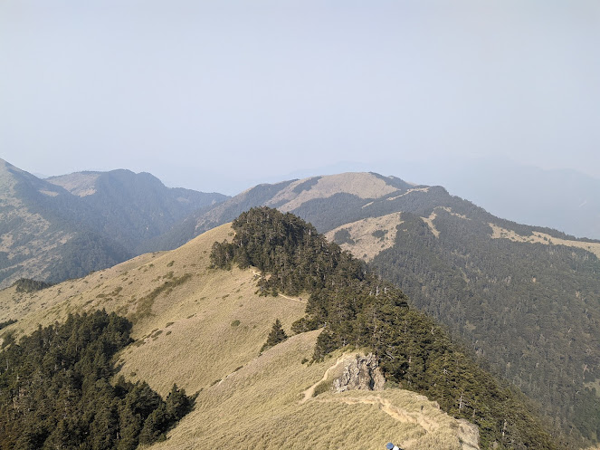 往合歡西峰的風景